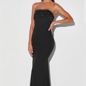 Brilliantly Bold Strapless Mermaid Maxi Dress